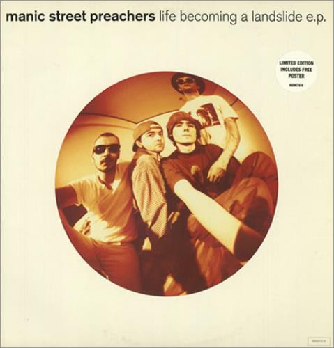 Manic Street Preachers Life Becoming A Landslide + Poster UK 12